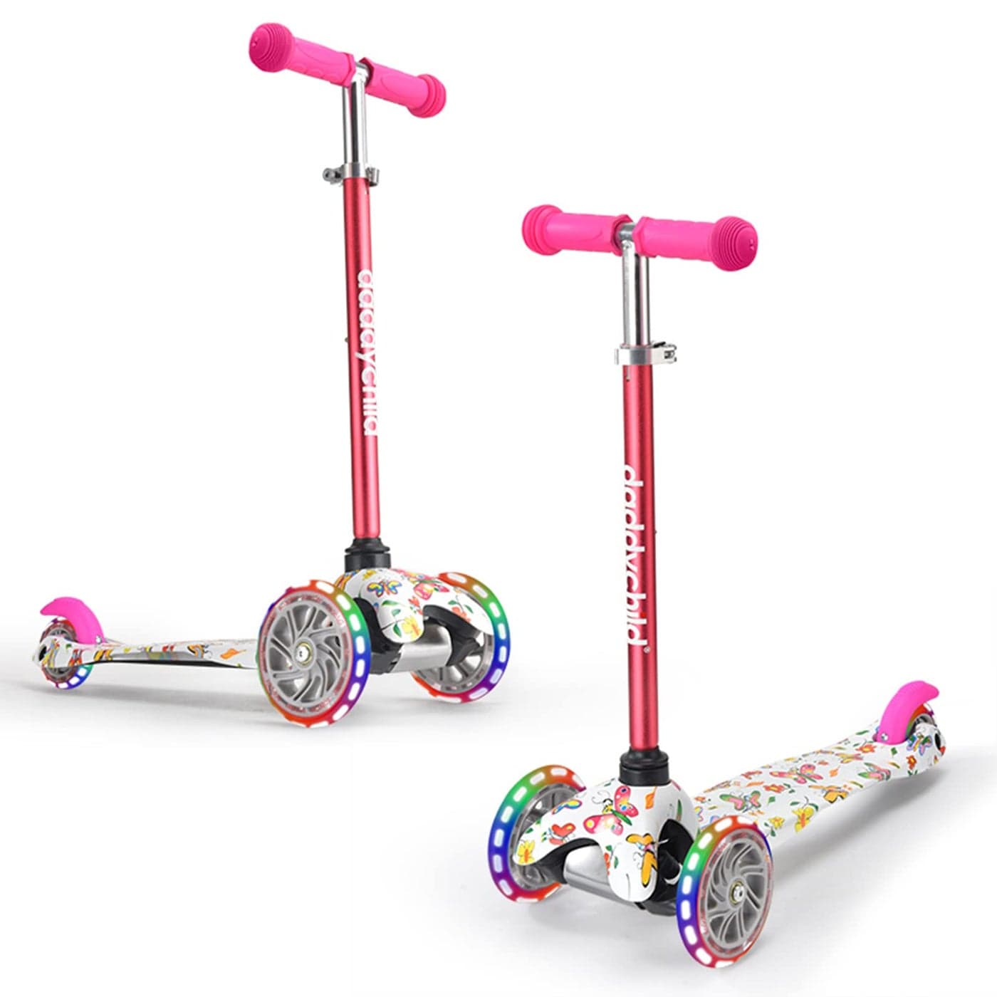 Scooter for Kids Ages 35 with Flash Wheels Kids Scooter 4 Adjustable Height Toddler Scooter Mini Kick Scooters for Children 3 Wheel Scooter for Kids for Girls Boys Learn to Steer