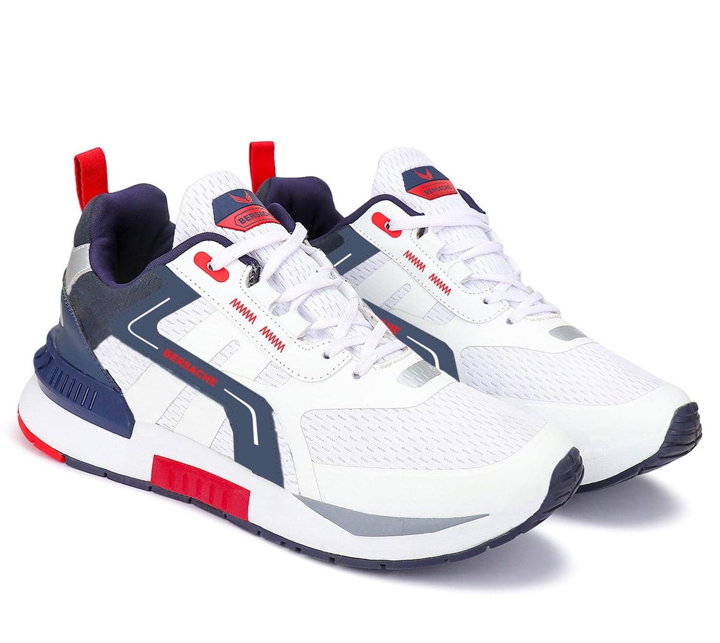 BERSACHE Premium Sports,Gym, Trending, Stylish Running Shoes for Men (White)
