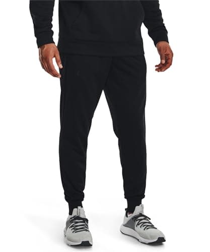 Under Armour Men's ArmourFleece Jogger, (001) Black / / Black, Large