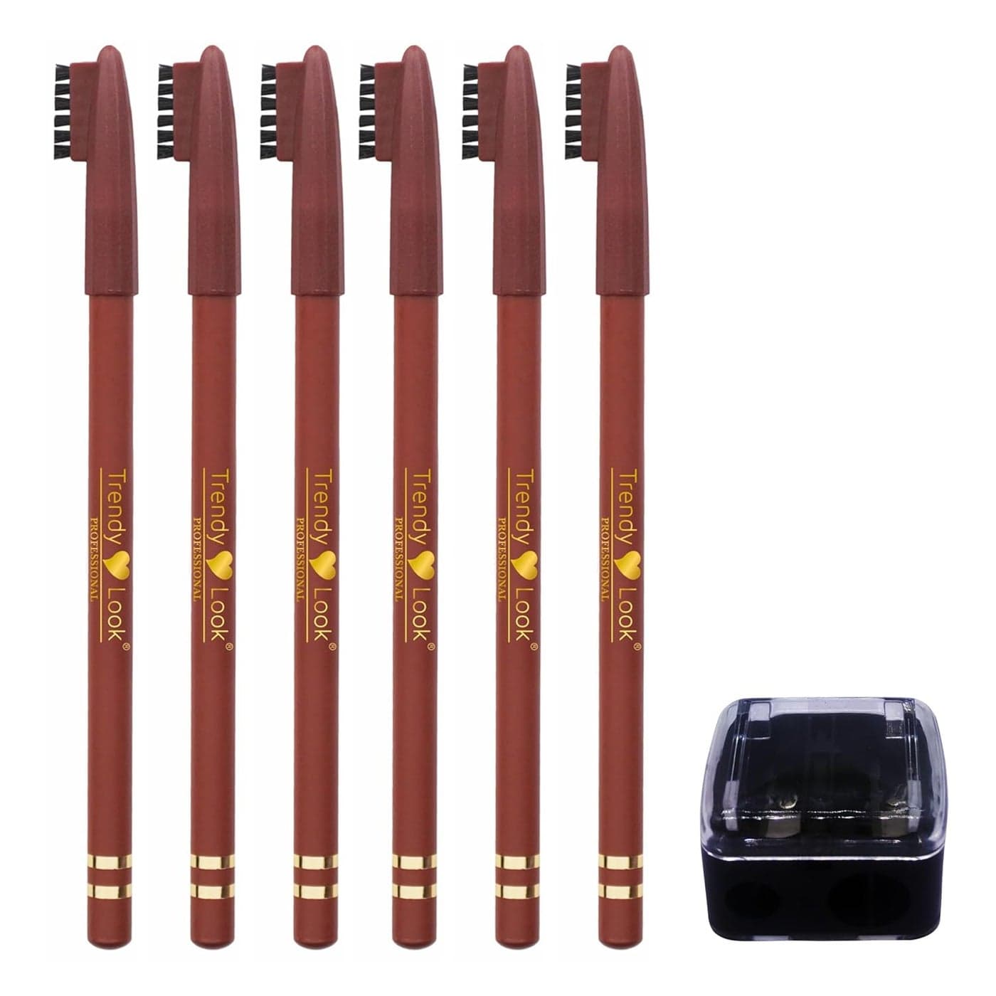 Trendy Look Waterproof Eyebrow PencilLiner Brown 12
