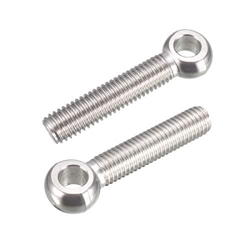 uxcell M10 x 50mm Machinery Shoulder Swing Lifting Eye Bolt 304 Stainless Steel Metric Thread 2pcs