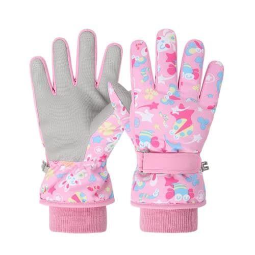 EVBEA Toddler Snow Gloves Kids Waterproof Winter Warm Thermal Ski Snowboard Ladies Glove