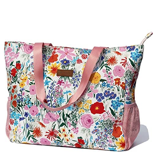 ESVAN LARGE BEACH BAG Water Resistant Lightweight 20 inch Women Oversize Tote Bag for Gym Beach Travel Pool Yoga Nurse (A6)
