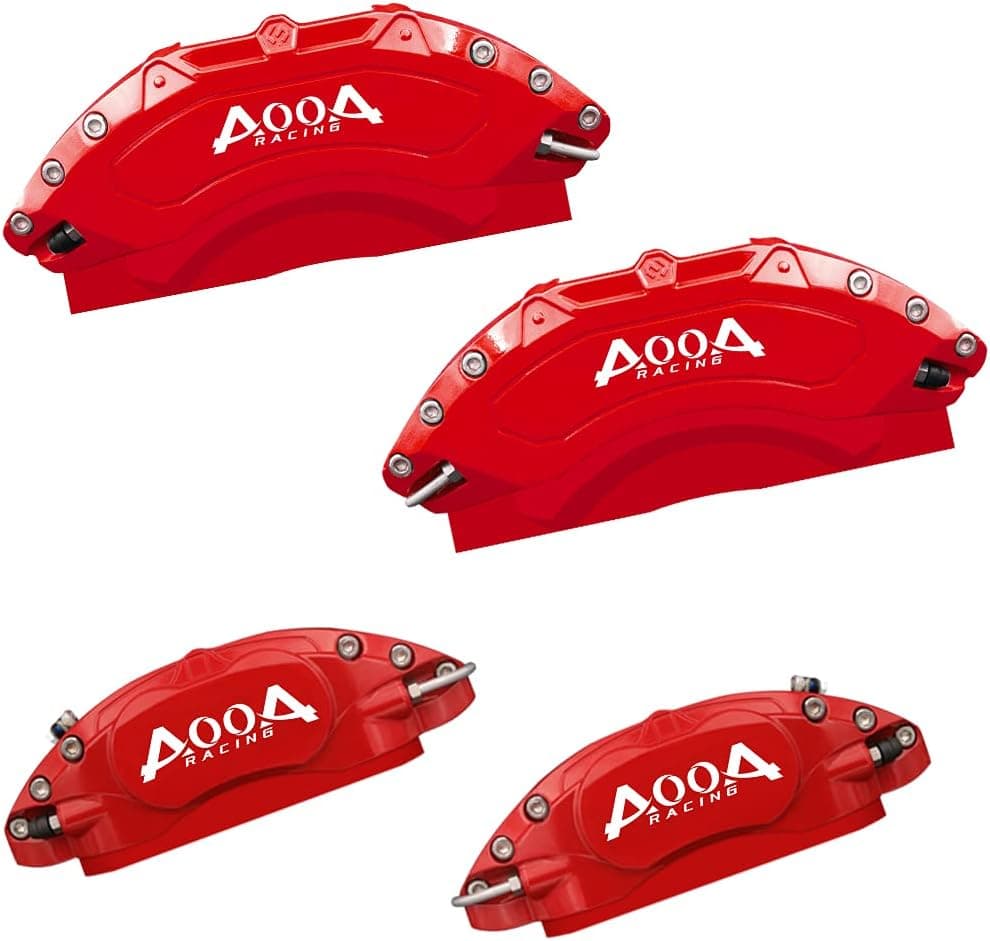 AOOA Red Brake Caliper Covers Set for Dodge Charger/Challenger SXT/SE (Set of 4)