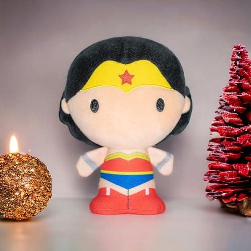Wizplex Official Wonder Woman Plush Soft Toy for Girls of All Ages - Wonder Woman Doll Toy with 3 Month Warranty