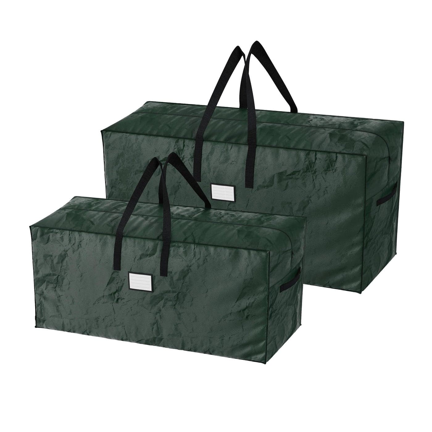 Set of 2 Christmas Tree Storage Bags Waterproof Bags for 17Foot Disassembled Artificial Trees Garland and Holiday Decorations by Elf Stor Green
