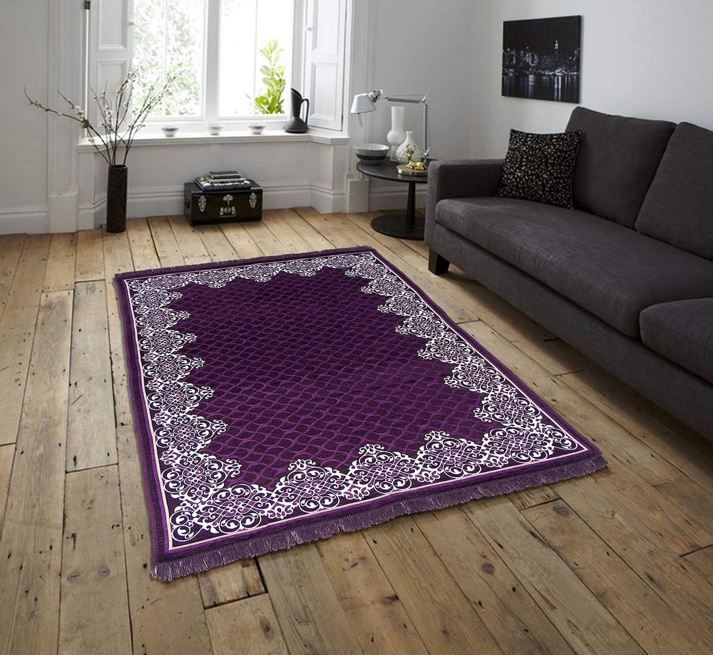Braids Home Jacquard Weaved Premium Living Room Carpet and Area Rug -(5ft x 7 ft, Multicolor)