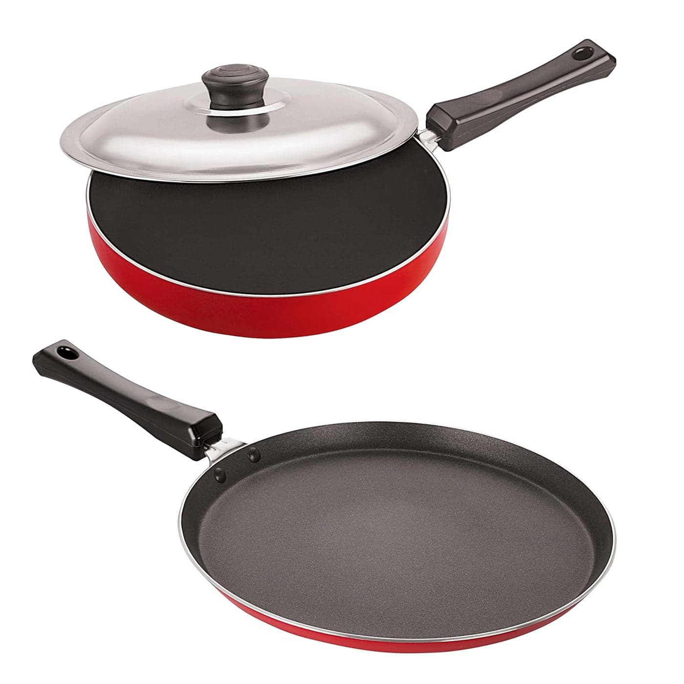 Nirlon Non-Stick Skillet and Fry Pan Combo Cooking Utencil Set