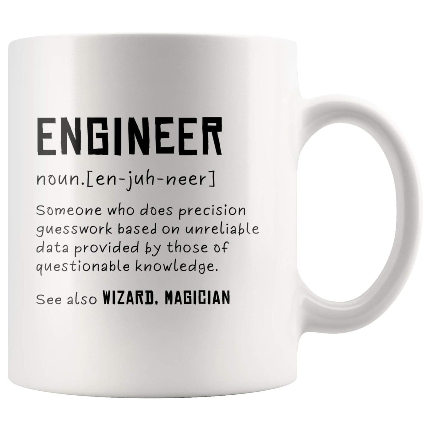 Panvola Engineer Definition Someone Who Does Precision Funny Engineer Gifts For Engineering Students Teachers Computer Civil Mechanical Electrical Software Engineer Ceramic Mug 11 oz White