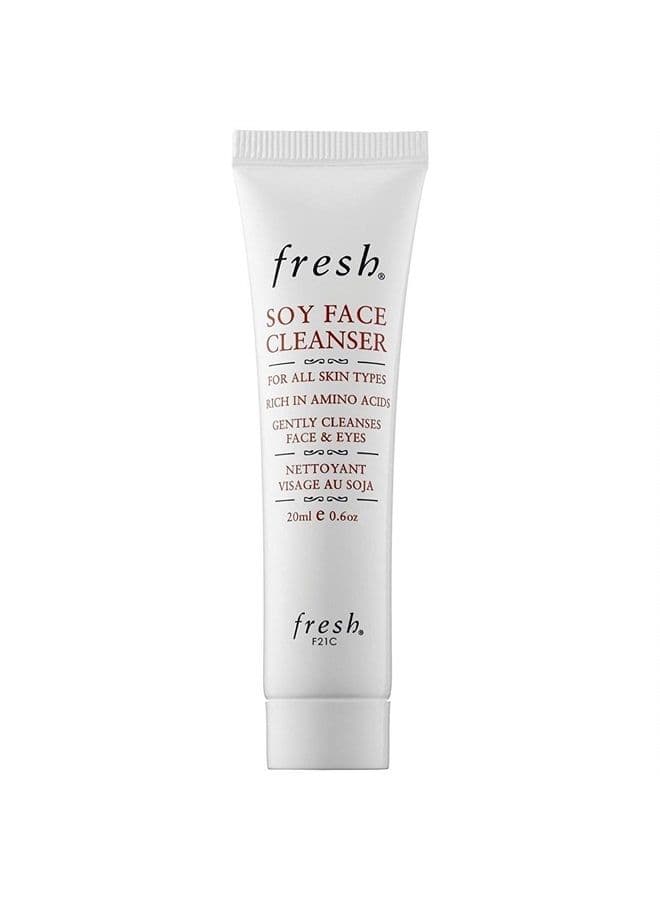 Soy Face Cleanser and Makeup Remover - Rich in Amino Acids - For Face and Eyes (Travel Size (20ml x 1))