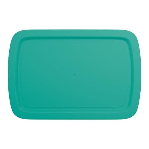 Replacement Lid fits Pyrex 9x13 C233 Easy Grab Glass Casserole Baking Dish Container with Cut-Out Handles, for 3-Quart Model C-233-PC (Turquoise)