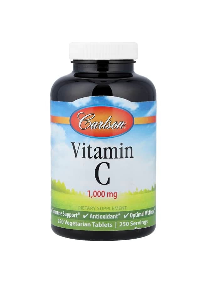Vitamin C, 1,000 mg, 250 Vegetarian Tablets