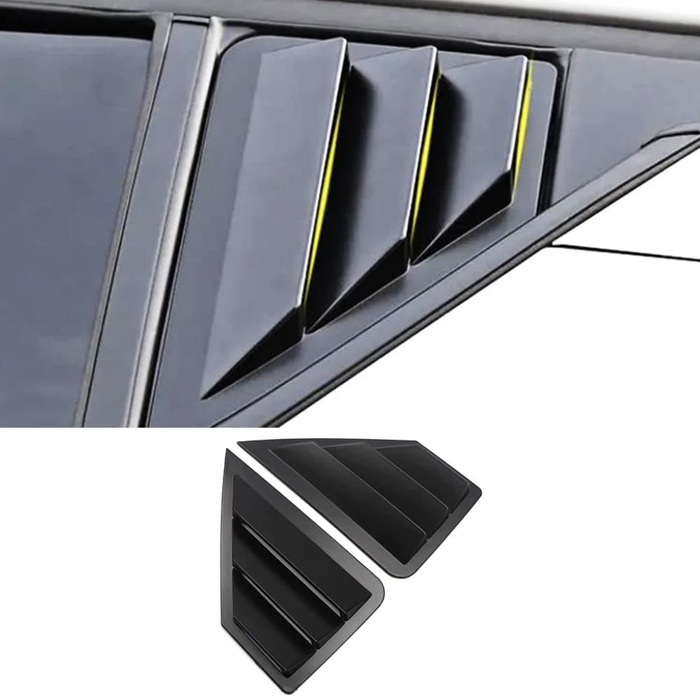 TKREENO for Toyota CHR CHR 2018 2019 2020 2021 2022 Rear Side Window Louver Decorate Cover Rear Air Vent Blinds Covers Auto Accessories Matte Black
