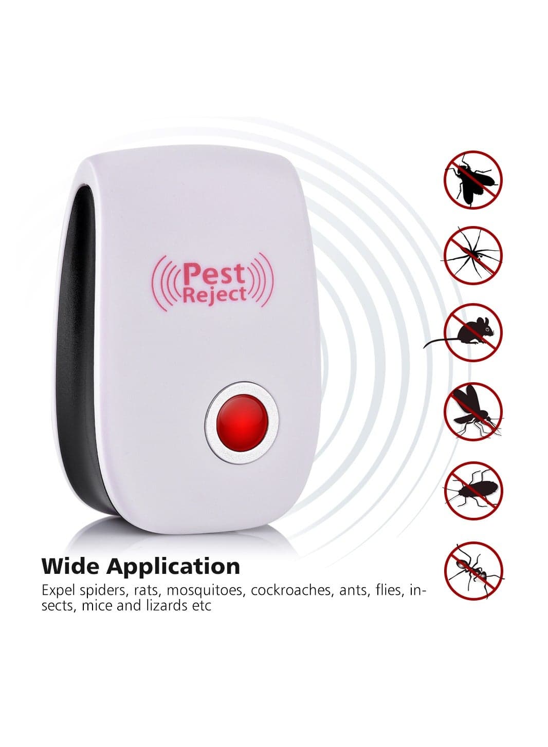 Ultrasonic Pest Repeller Pest Defense Device Electromagnetic Wave Control Indoor Field