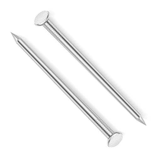 Etauwe 3 Inch Hardware Nails, Stainless Steel Flat Nails, Long Nails, Wood Nails, Wall Nails, Common Nails, 50 PCS