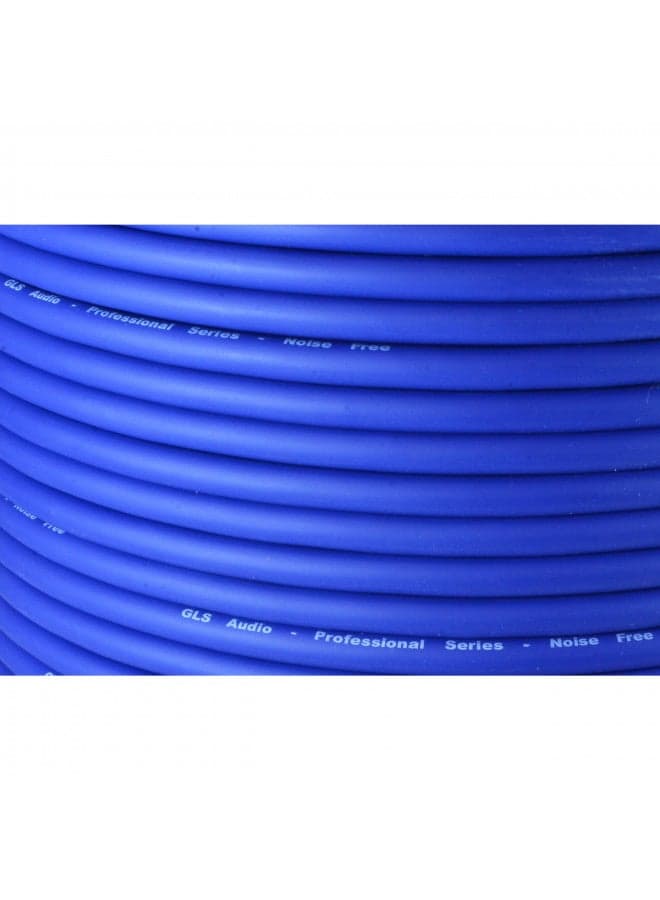 GLS Audio Bulk Microphone Cable 300' Blue Mic -300ft Signal Mike Cable