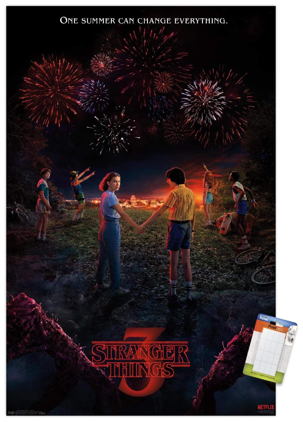 Trends International Netflix Stranger Things Season 3 Key Art Wall Poster 22375 x 34 Poster Mount Bundle