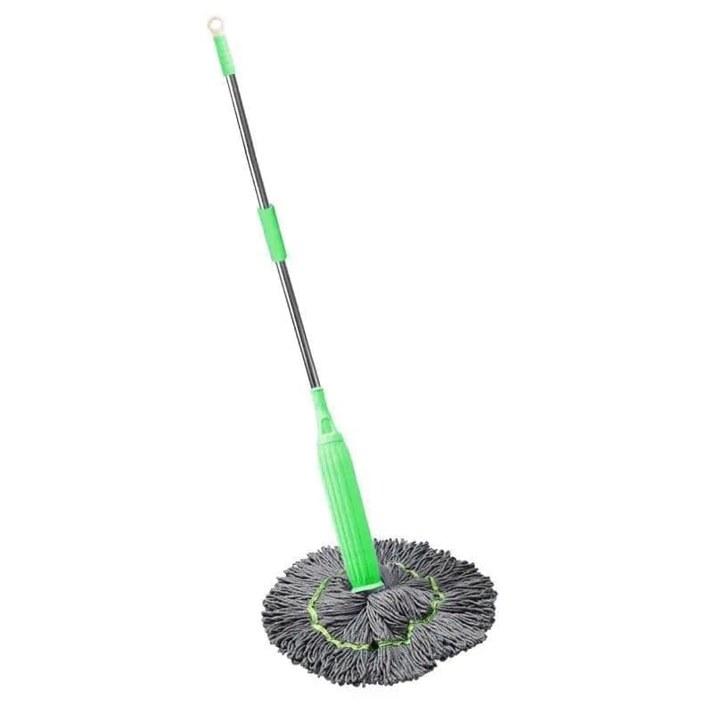 2 in 1 Dehydrated Floor Cleaning Mop | 360 Rotatable Adjustable Spin Round | Self-Wringing Twist | Scratch | Microfiber Ecloth Dry & Wet | Water Absorbent for Bathroom Floor