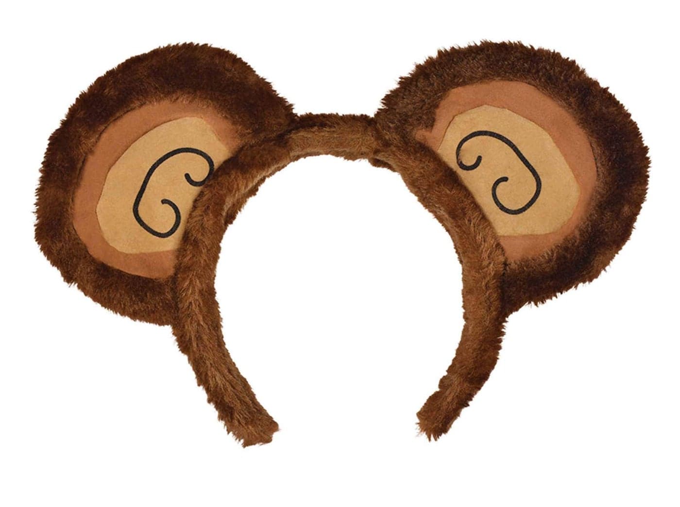 Monkey Ears Headband - Child Size, Brown - 1 Pc.