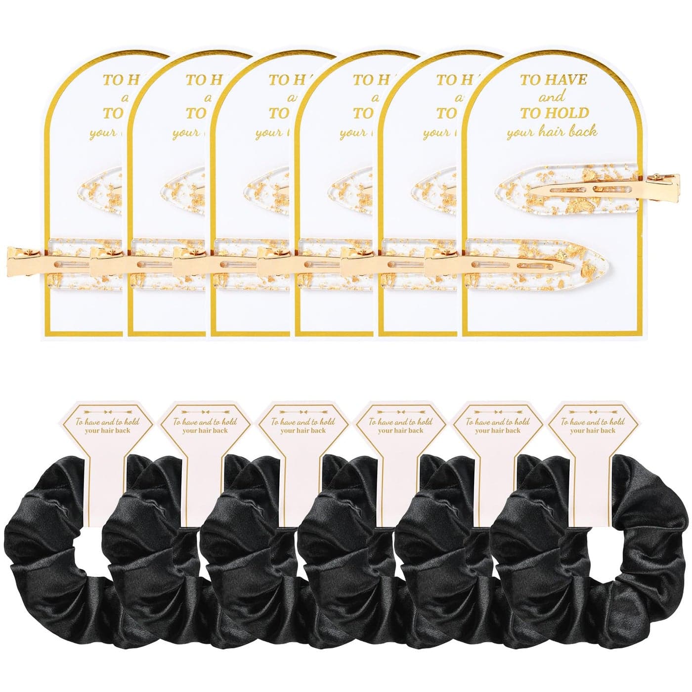 12 PCS Bridesmaid Proposal Gifts Bridesmaid Hair Clips Bridesmaid Scrunchies Bridal Shower Gifts Silk Satin Soft Hair Accessories Bridesmaid Wedding Favor Women Girls