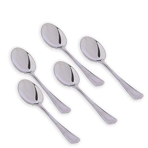 Kishco Festival Stainless Steel Dessert/Dinner Spoon Set - Pack of 6