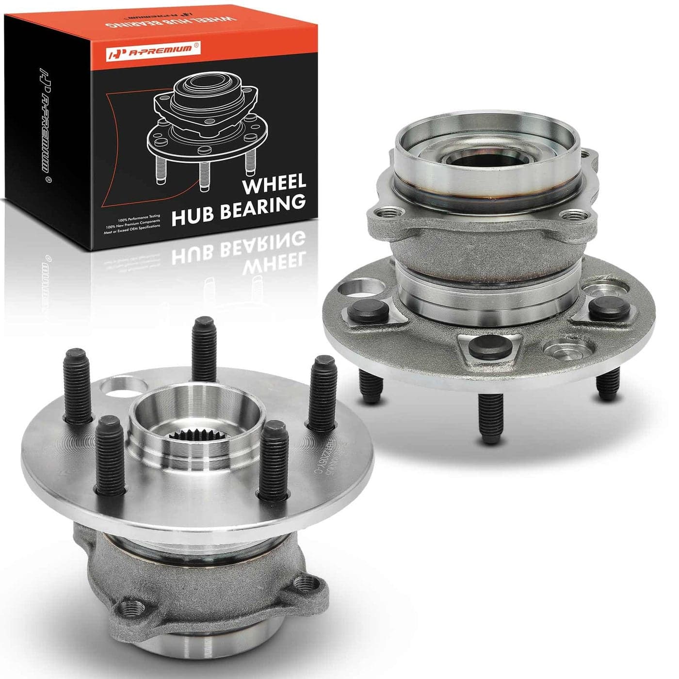 APremium 2 x Rear Wheel Bearing and Hub Assembly with 5Lug Compatible with Lexus LS430 2001 2002 2003 2004 2005 2006 V8 43L