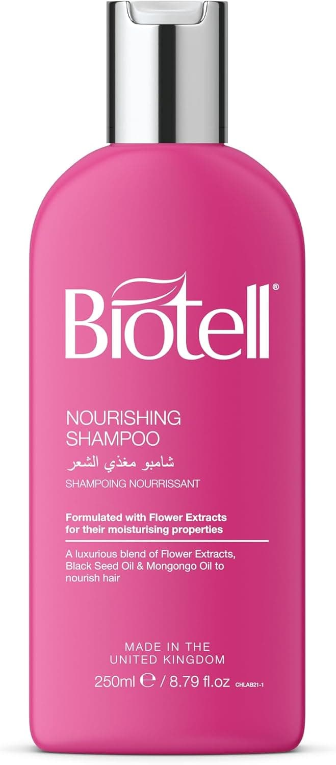 Nourishing Shampoo with Flower Extracts Organic Mongongo Oil Black Seed Oil for Deep Moisture Hydration Shine SulfateFree Gentle Cleanser for Dry Damaged Hair 250ml