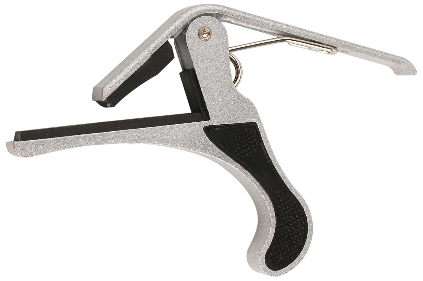 Juârez JRZ250 One Handed Trigger Guitar Metal Capo Quick Change for Ukulele, Electric and Acoustic Guitars, Silver