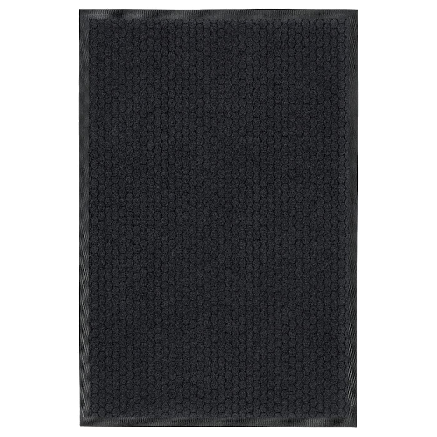 BS Case Ikeaa VATTENVERK Door Mat Indoor Dark Grey 60x90 cm Recycled Polyester Easy to Clean