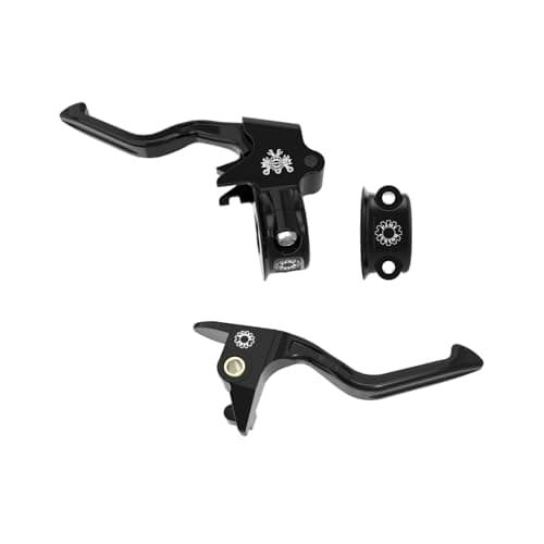 PJMTCUSTOM Easy Pull Clutch and Brake Lever Hand Controls for Harley Davidson 20182024 Softail Black