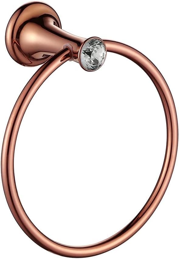 24x7 eMall Rose Gold Towel Ring Golden Victorian Round Towel Hanger for Bathroom and Kitchen, Stainless Steel.