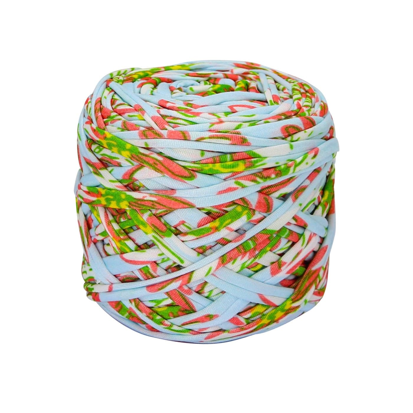 SIMEIQI 200g TShirt Yarn Elastic Fabric Crochet Cloth for DIY Knitting Spaghetti Thick Knitting Yarn for Hand DIY Bag Basket Cushion Crocheting ProjectsHome DecorBlue Flower