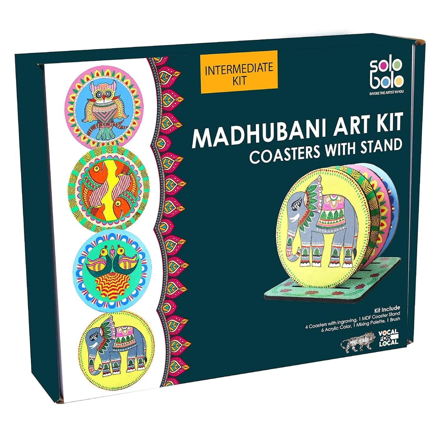 SOLOBOLO All-in-One Painting & Mandala Art Kit - Perfect for DIY Crafts - Explore Art & Craft - Enhance Skills – Craft Materials - Discover Mandalas - Art Kit for Adults - DIY Kit - Mandala Art Kit