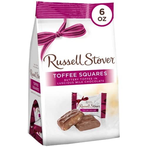Russell Stover Milk Chocolate Toffee Squares Peg Bag 54 Ounce