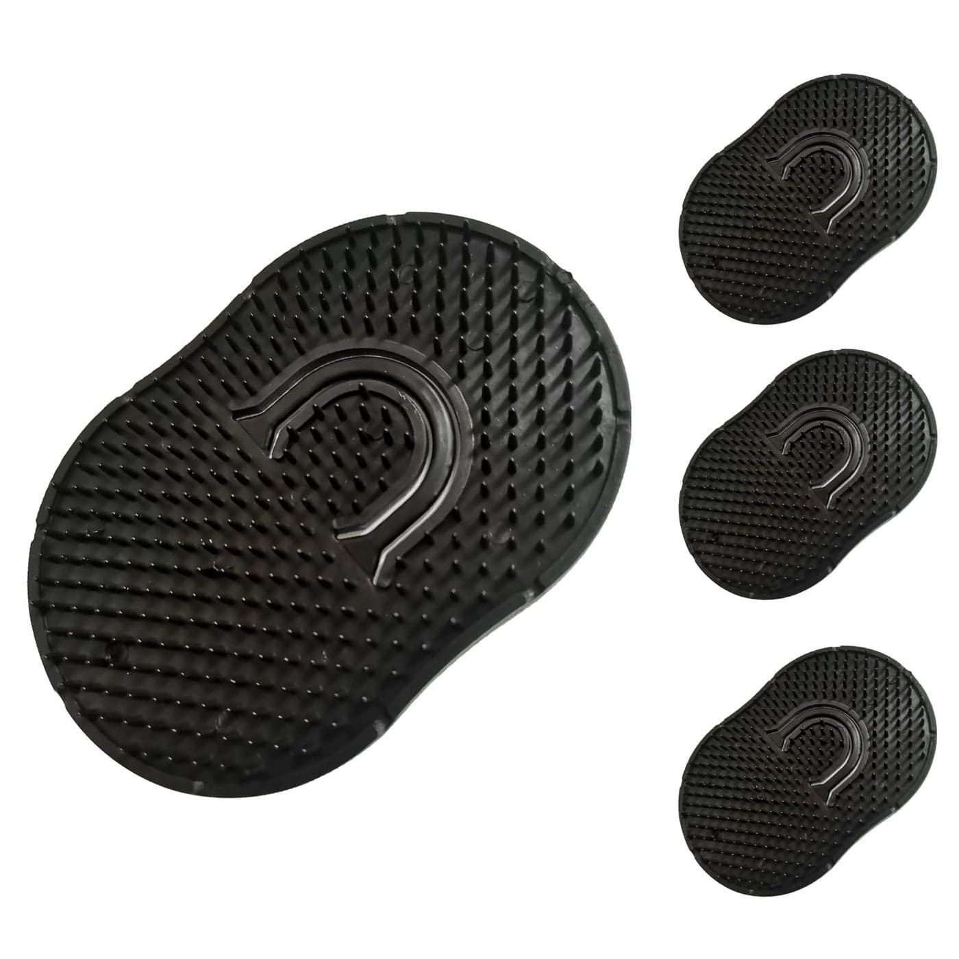 Soft N Style 4 Packs Pocket Comb Palm Comb Pocket Brush Shampoo Brush