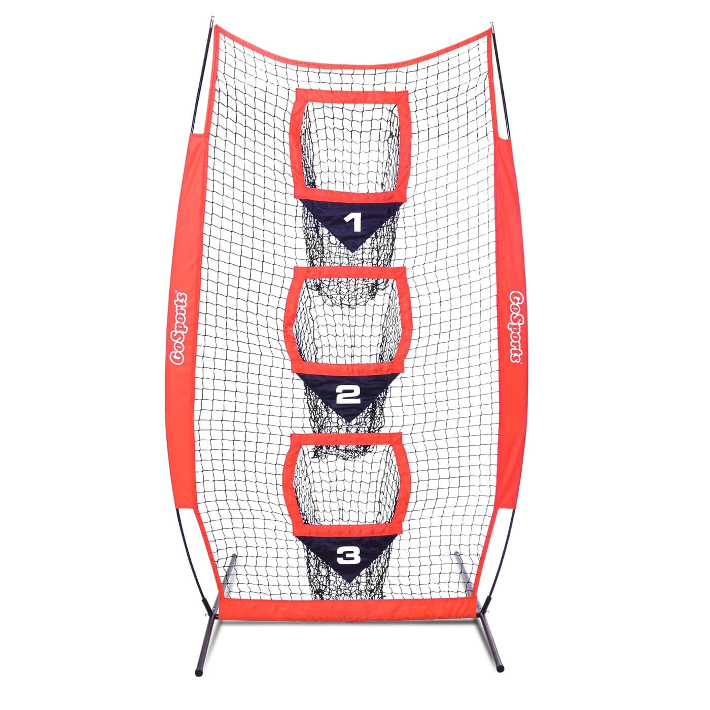 GoSports 8 ft x 4 ft Football Training Vertical Target Net Improve QB Throwing Accuracy Includes Bow Type Frame and Portable Carry Case