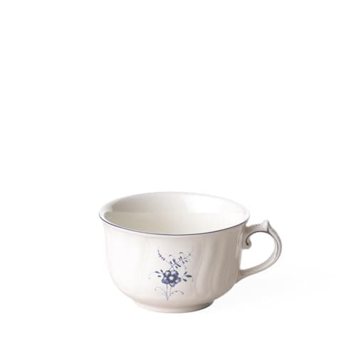 Villeroy & Boch Vieux Luxembourg Tea Cup, 7.5 oz, White/Blue
