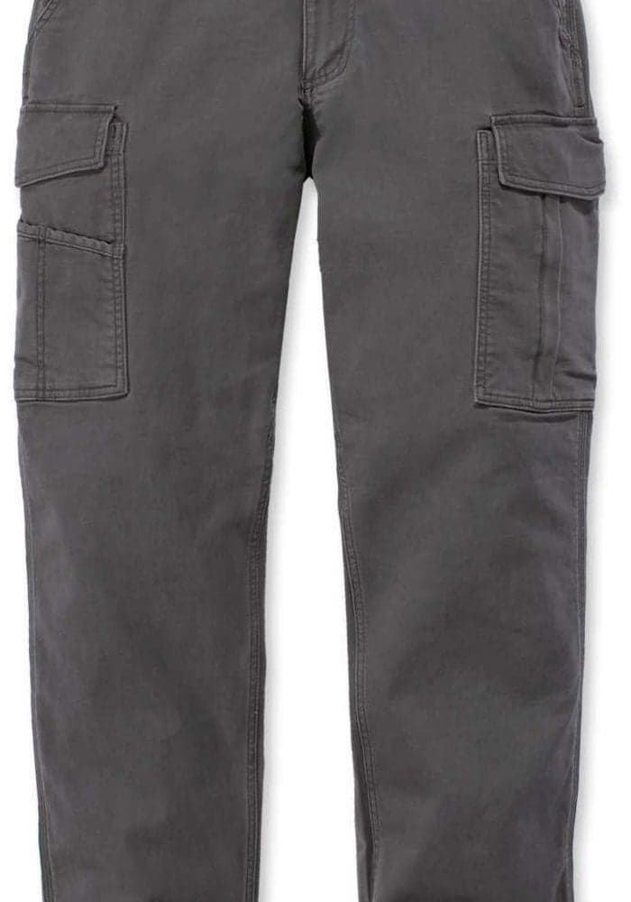 Carhartt Men's Rugged Flex Relaxed Fit Canvas Cargo Work Pant - Shadow, 34W / 32L