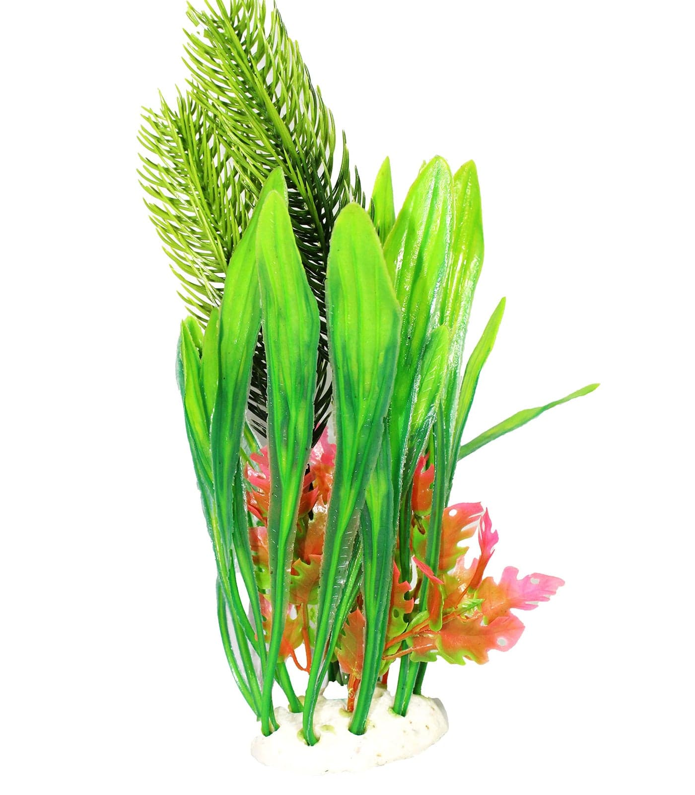 emily pets Artificial Aquarium Plastic Plants for Home and Fishes Tank Aquarium Decoration (Multicolour, Height:29 CM)