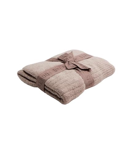 Barefoot Dreams CozyChic® Lite Ribbed Blanket Deep Taupe One Size