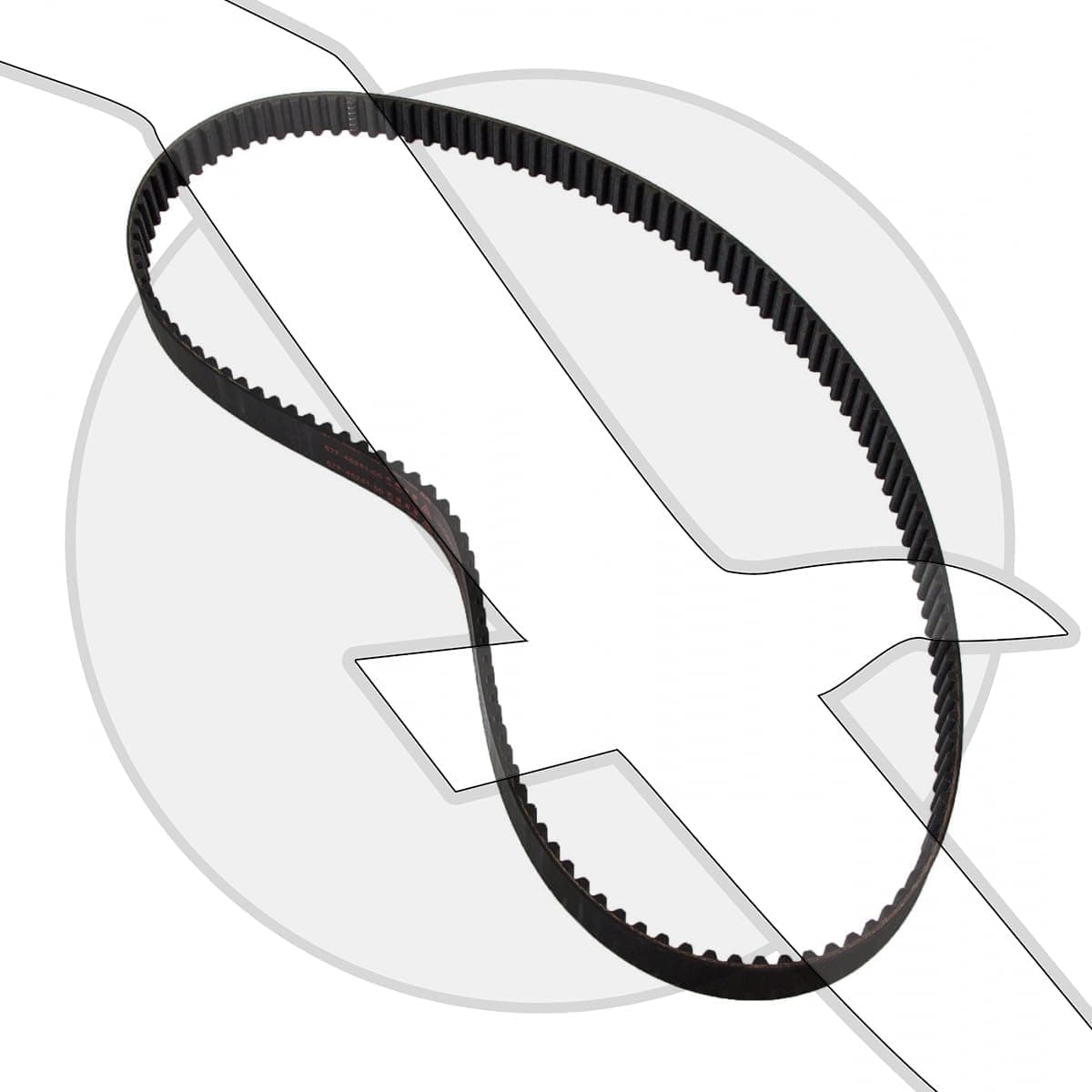 Yamaha OEM F75-F115 Outboard Engine Timing Belt 67F-46241-00-00