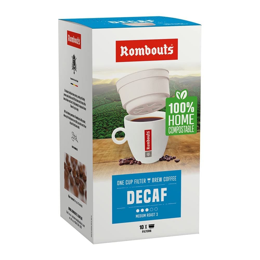 Rombouts Original Fairtrade Decaffeinated One Cup Filter 4 Pack of 10 40 servings