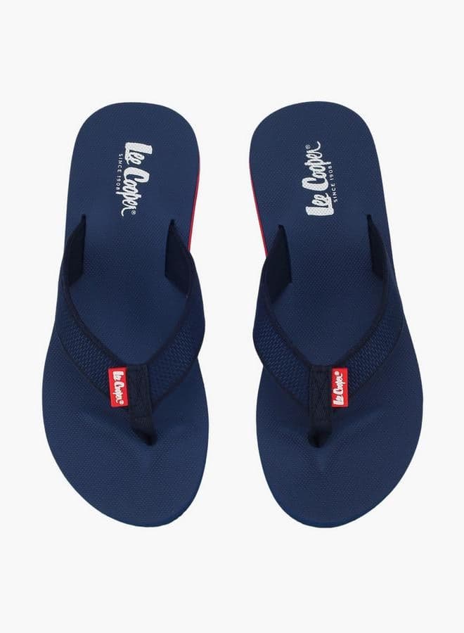 Men Logo Print Flip-Flops