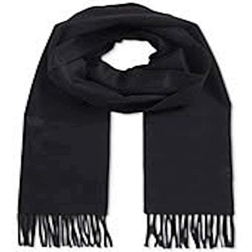 CJ Apparel Black Mens Solid Color Design Fashion Scarf Scarves Face/Neck Wrap New