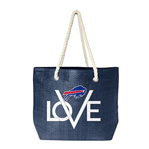Littlearth NFL Buffalo Bills Love Rope Tote, Team Color, 19" x 6" x 14"