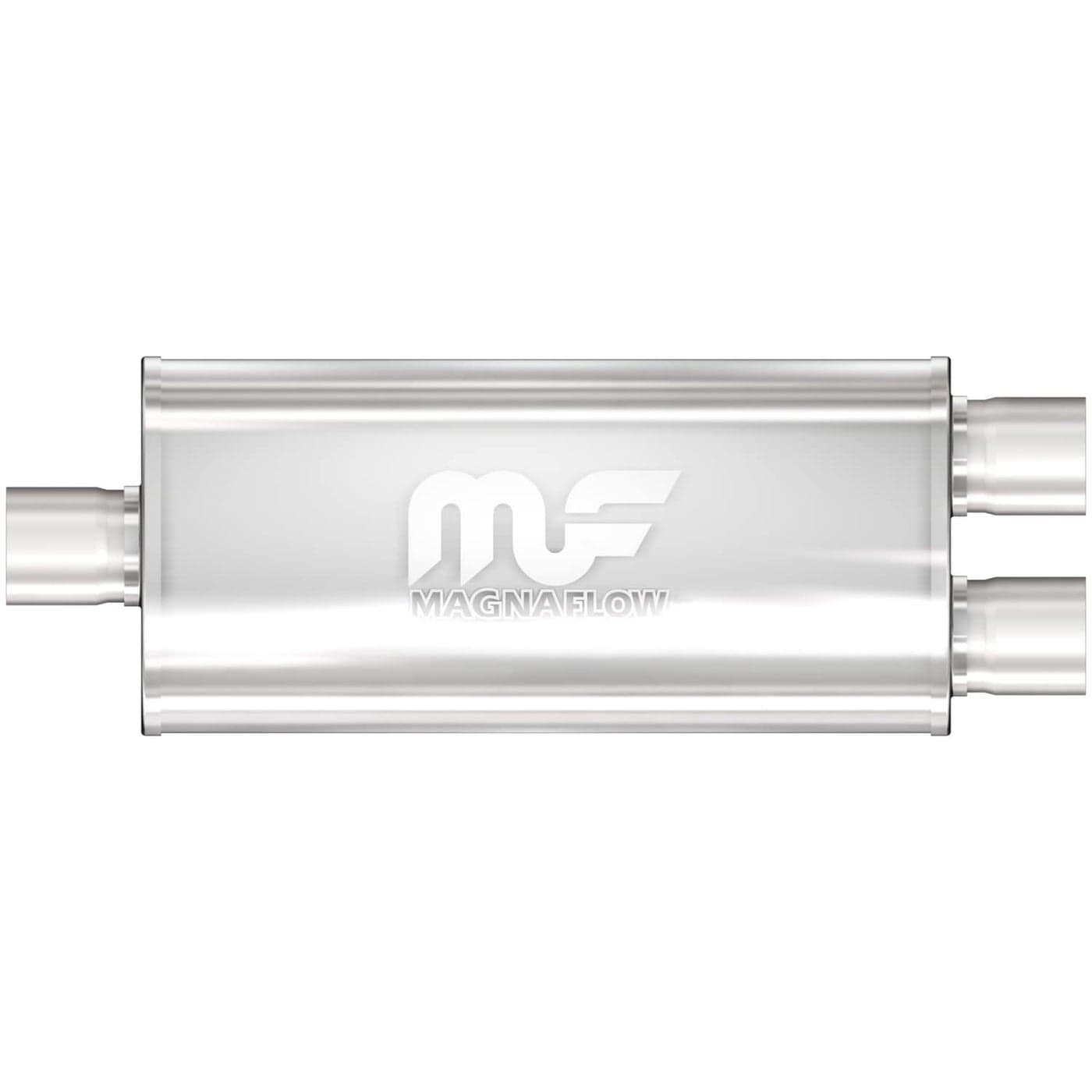 MagnaFlow Performance Exhaust Muffler 12288 325 InletOutlet 5x8x18 Oval Stainless Steel Satin Finish