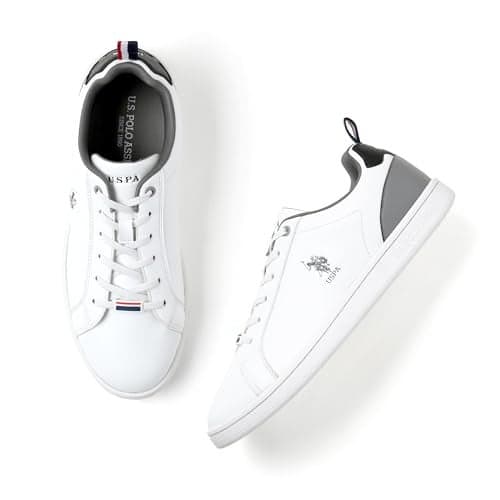 U.S. Polo ASSN. Mens Stefan 2.0 White Sneakers - (UK6) (US7) (2FD24537W01)