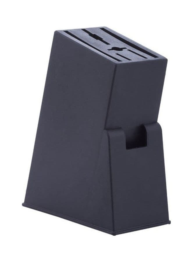 7 Hole Kitchen Knife Holder Black 20cm