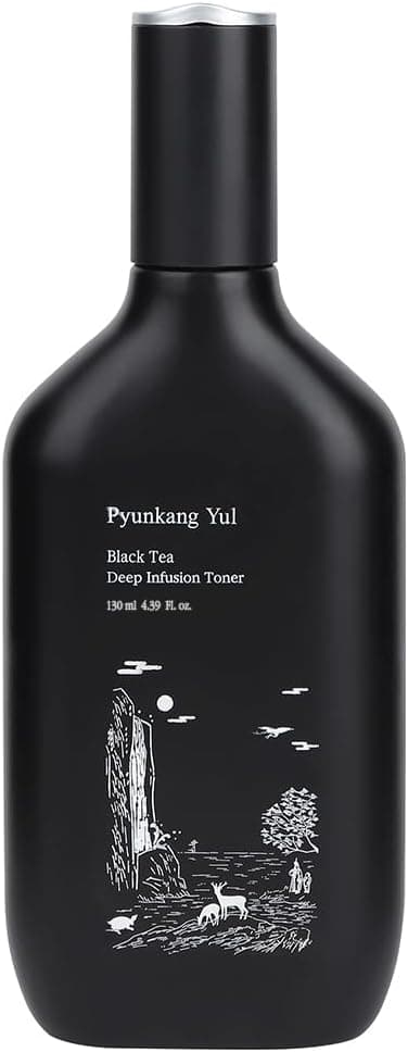 Pyunkang Yul Black Tea Deep Infusion Toner 130ml Korean AntiAging Facial kit Beauty Toner for Women with Hyaluronic Acid Ceramide Wrinkle Care Firm and Brighter Skin 43 Fl Oz Pack of 1