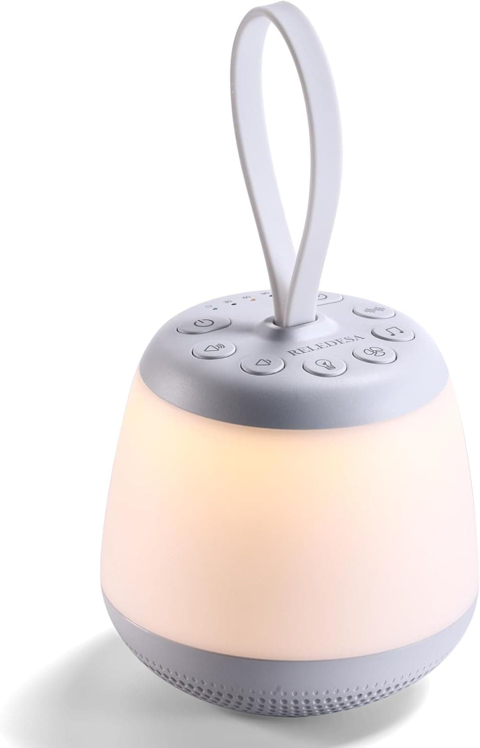 Upgraded Travel White Noise Sound Machine with Night Light, Portable White Noise Machine with 21 Soothing Sounds, Timer and Memory Function, Rechargeable Sleep Sound Machine for Home Office Meditation